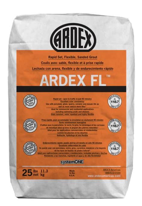 Ardex Fl Natural Almond 9 Rapid Set Flexible Sanded Grout 10 Lb Portland Direct Tile And Marble