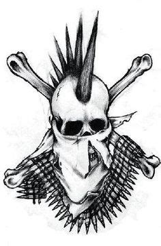 43 Mohawk Skull Tattoo Designs ideas | skull tattoo design, skull ...