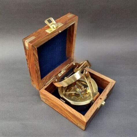 Vintage Brunton Compass Stanley London Natural Sine Nautical Compass With Box Ebay