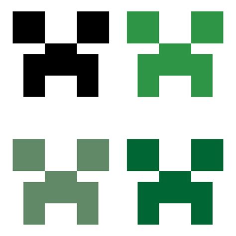 Minecraft Creeper Face - 10 Free PDF Printables | Printablee