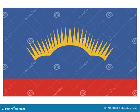 Flag of Murmansk Oblast stock vector. Illustration of krai - 176010601