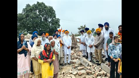 Sgpc Flays Razing Of Houses Of Sikh Families In Karnal Village