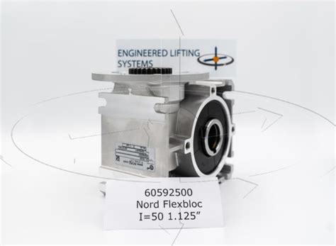 Nord 60592500 Flexbloc SI Worm Gear SK 1SI50 I 50 1 125