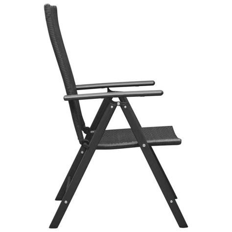 Atyhao Chaises de jardin 4 pcs Résine tressée Noir AB313105 60299