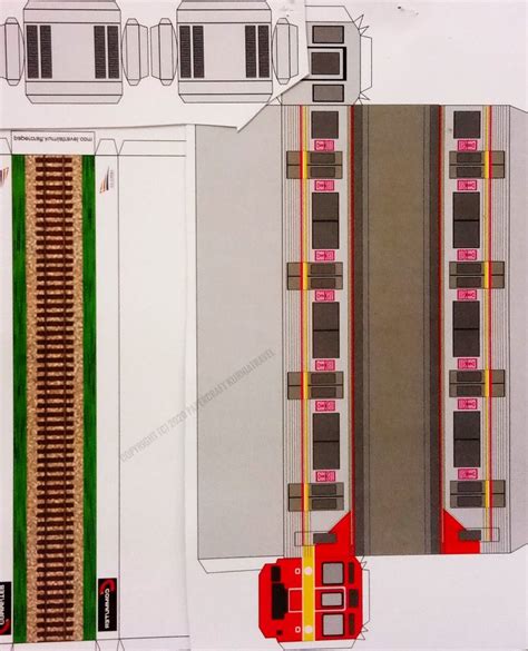 Pola Papercraft Commuterline Tokyu Papercraft Kurniatravel