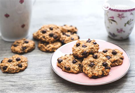 Galletas de avena chocolate y plátano