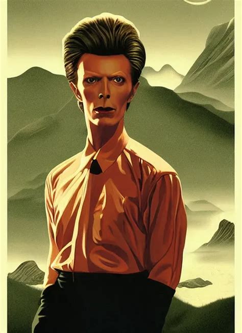 Twin Peaks Poster Art Portrait Of David Bowie Stable Diffusion Openart