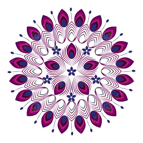 Mandala Vector Design Images, Alpona Mandala, Alpona, Mandala, Flower Art PNG Image For Free ...