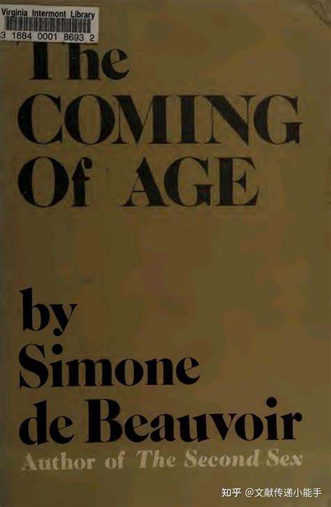 西蒙娜·德·波伏娃,The coming of age by Beauvoir, Simone de, 1972 - 知乎