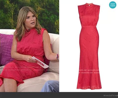 Wornontv Jennas Pink Embroidered Sleeveless Dress On Today Jenna