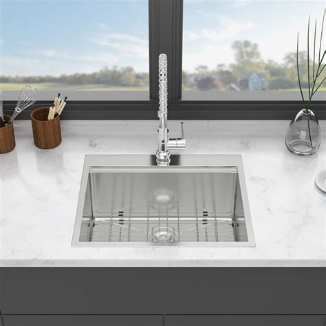 Ceballos 25 Inch Drop Kitchen Sink - 25 "X 22" Kitchen Sink Stainless