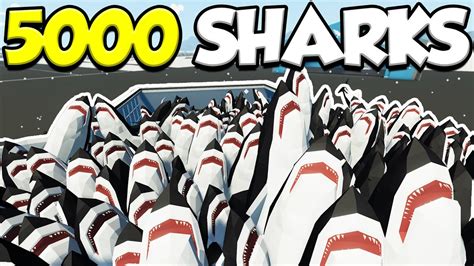 SPAWNING 5000 ANGRY SHARKS Stormworks Top Creations Stormworks