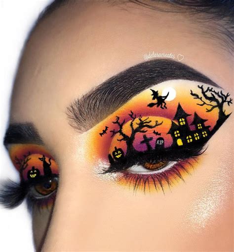 Ghoulish Glam 50 Spooky Halloween Eye Makeup Ideas Haunted House