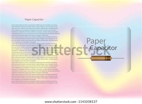 Paper Capacitor Diagram Text Information Pattern Stock Vector (Royalty ...