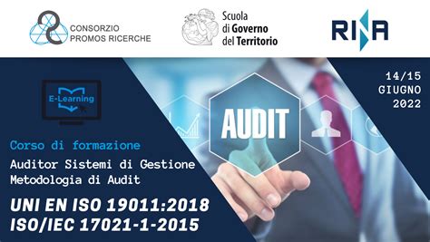 Promos Ricerche Corso Per Auditor Dei Sistemi Di Gestione Metodologia