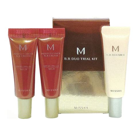 MISSHA Kit D MISSHA M perfect Cover BB Cream ( #29 #31 ) 10ml + Boomer ...