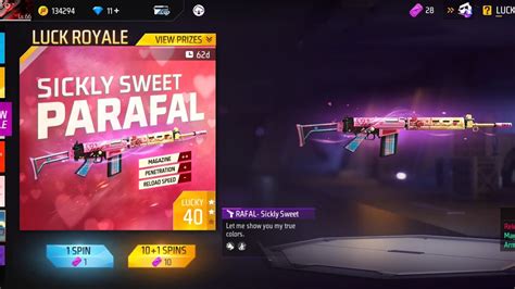 Free Fire New Weapon Royal Free Fire Parafal Gun Skin Free Fire New