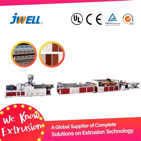 Jwell Hollow Solid Board Extrusion Machine Plastic Extruder For Pvc