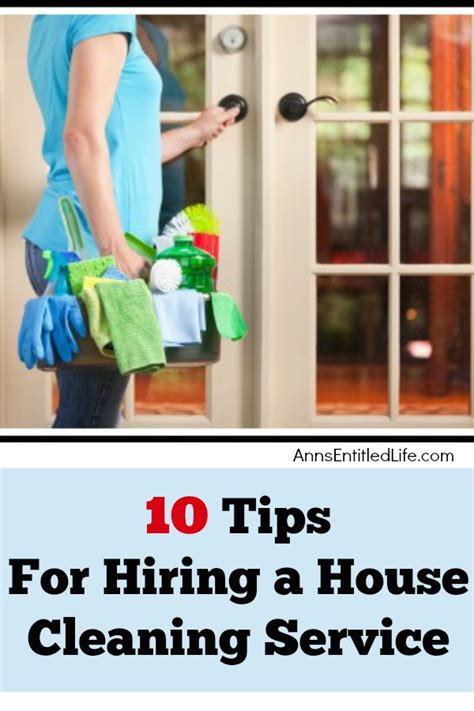 10 Tips For Hiring A House Cleaning Service