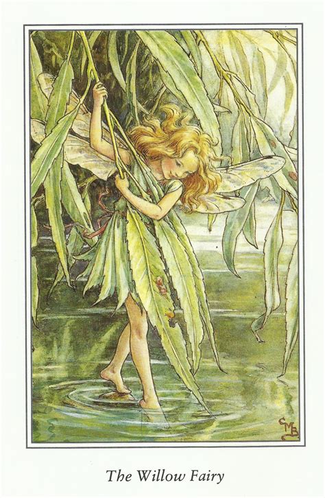 Willow Fairy Cicely Mary Barker Flower Fairies Vintage Print