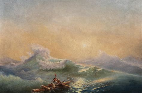 The Ninth Wave Th Century Inscribed To Ivan Aivazovsky