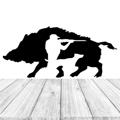 Wild Boar Hunting Car Sticker