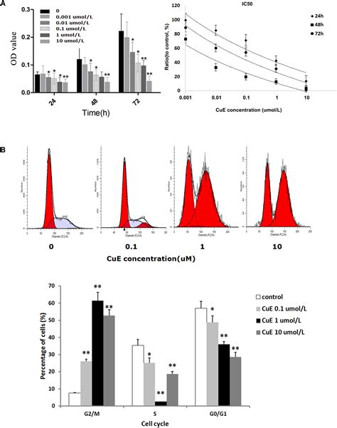 Frontiers Cucurbitacin E Inhibits Proliferation And Migration Of