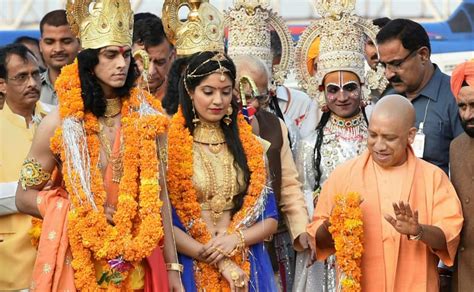 Yogi Adityanath Welcomes Ram And Sita In Ayodhya As Saryu River