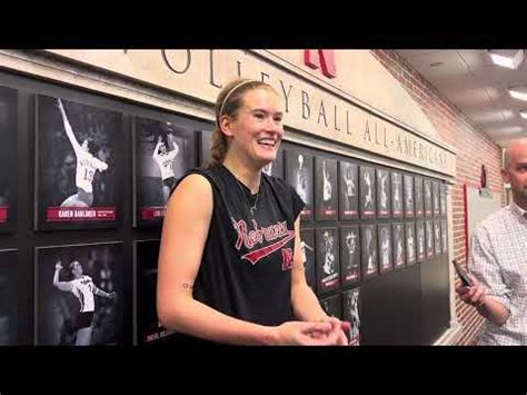 Nebraska Outside Hitter Lindsay Krause Talks Jordan Larson And Recovery