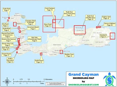 Snorkeling Quest | Grand Cayman Snorkeling Map