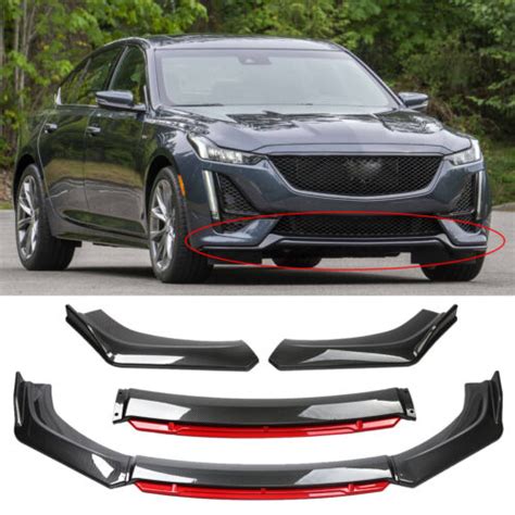 For Cadillac Ct4 Ct5 Ct6 Carbon Fiber Front Bumper Lip Splitter Spoiler Body Kit Ebay