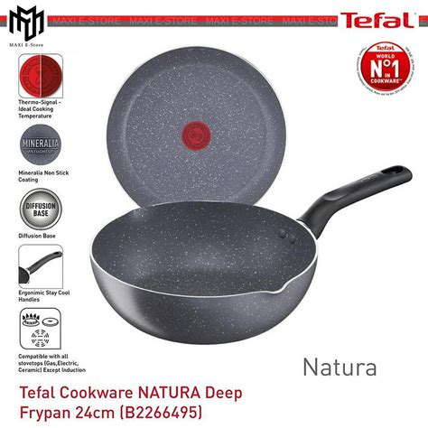 Tefal Cookware Natura Deep Frypan 24cm B22664 Shopee Malaysia