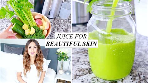 Green Juice Recipe For Clear Skin Annie Jaffrey Youtube