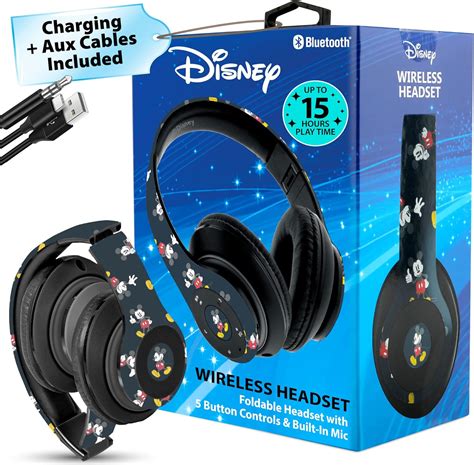 Disney Mickey Mouse Bluetooth Headphones Over Ear Wireless