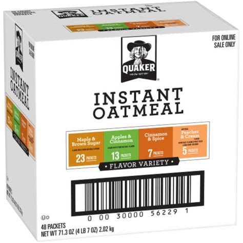 Quaker Instant Oatmeal Flavor Variety Pack 48 Count, 71.3 oz - Fry’s ...