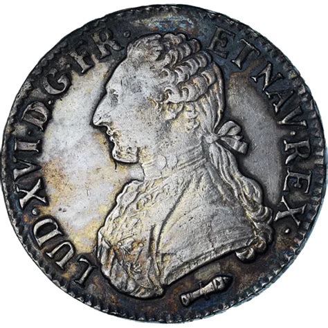 1178923 FRANCE LOUIS XVI Ecu Aux Branches D Olivier 1788