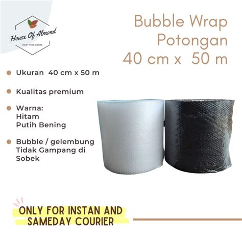 Jual Bubble Wrap Roll 40 Cm X 50 M Khusus Sameday Instant Shopee