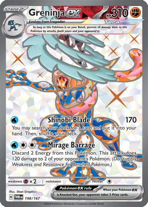 Greninja Ex Twilight Masquerade Twm Pkmncards