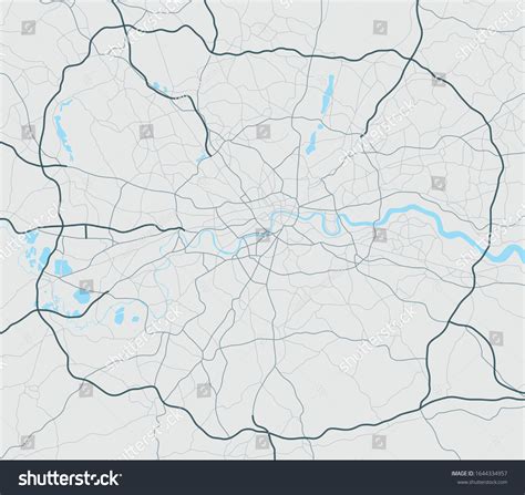 Greater London Vector Map Illustration Stock Vector (Royalty Free) 1644334957 | Shutterstock