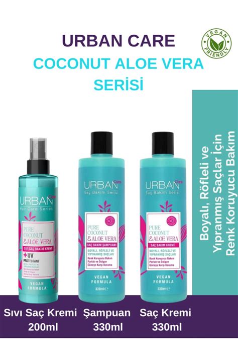 Urban Care Coconut Aloe Vera Serisi Saç Bakım Seti Boyalı Saçlar Için