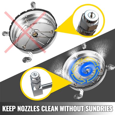 Vevor 24 Pressure Washer Surface Cleaner Pressure Flat Surface