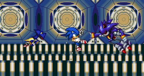 Sasb Extened Sonic Vs Metal Sonic Vs Mecha Sonic By Superretroclassic81 On Deviantart