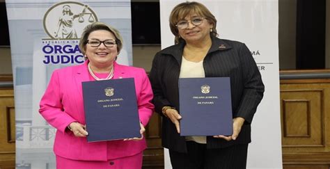 Firma De Convenio De Cooperacion Entre El Organo Judicial Y El Ministerio De La Mujer