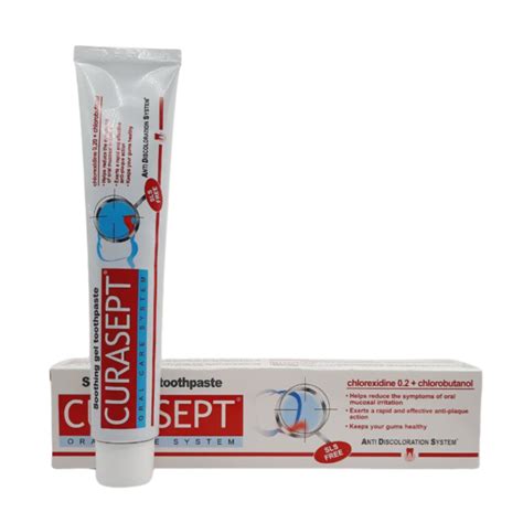 Зубна паста гель CURASEPT ADS 72 SOOTHING TOOTHPASTE 0 2 СНХ