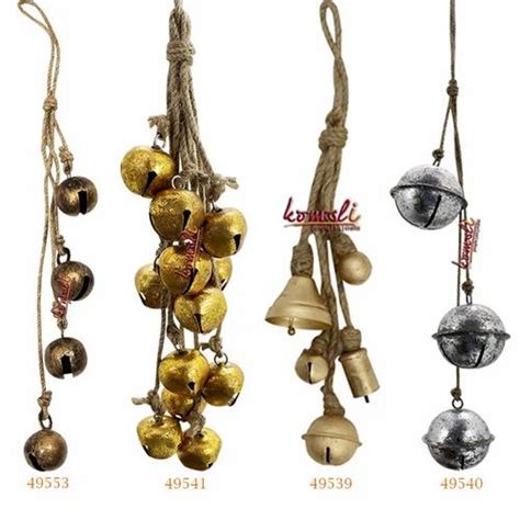 Antique And Golden Bells Garlands Strings Cascade Designs With Recycled