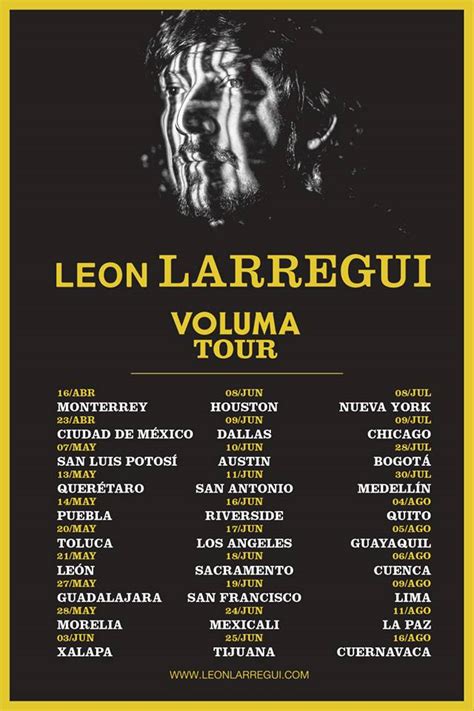 León Larregui En Latinoamérica Voluma Tour El Club Del Rock