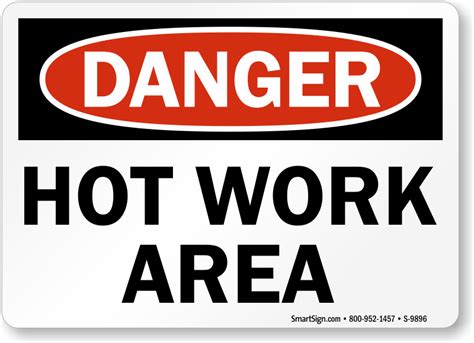 Hot Work Area Permit Signs - MySafetySign.com