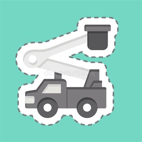Utility Bucket Truck Stock Illustrations 172 Utility Bucket Truck
