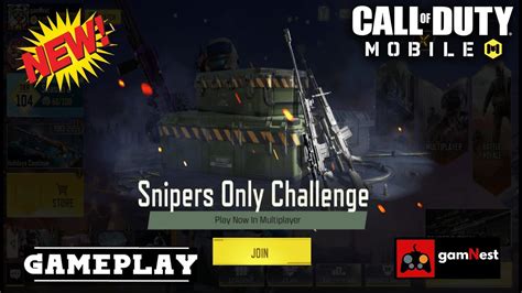 Sniper Only Challenge Call Of Duty Mobile Gamnest Youtube