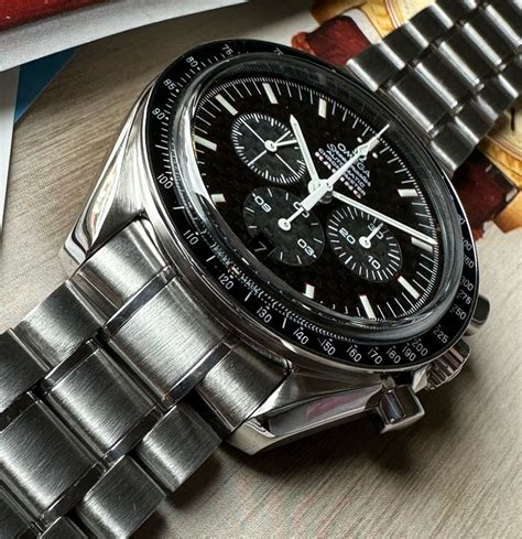 Speedmaster Chronograph Racing Chronometer Carbon Black Dial 3552.59.00 ...